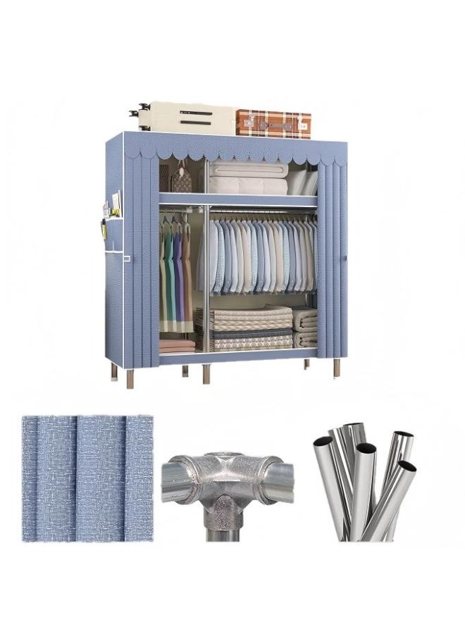 DUNISO Portable Wardrobe Closet Clothes Organizer,Closet Storage Organizer with Non-woven Fabric,Easy to Assemble,Durable and Sturdy, with Strong Load-Bearing Capacity,for Bags, Toys, Shoes, Living Room, Bedroom, Cloakroom - Image 1